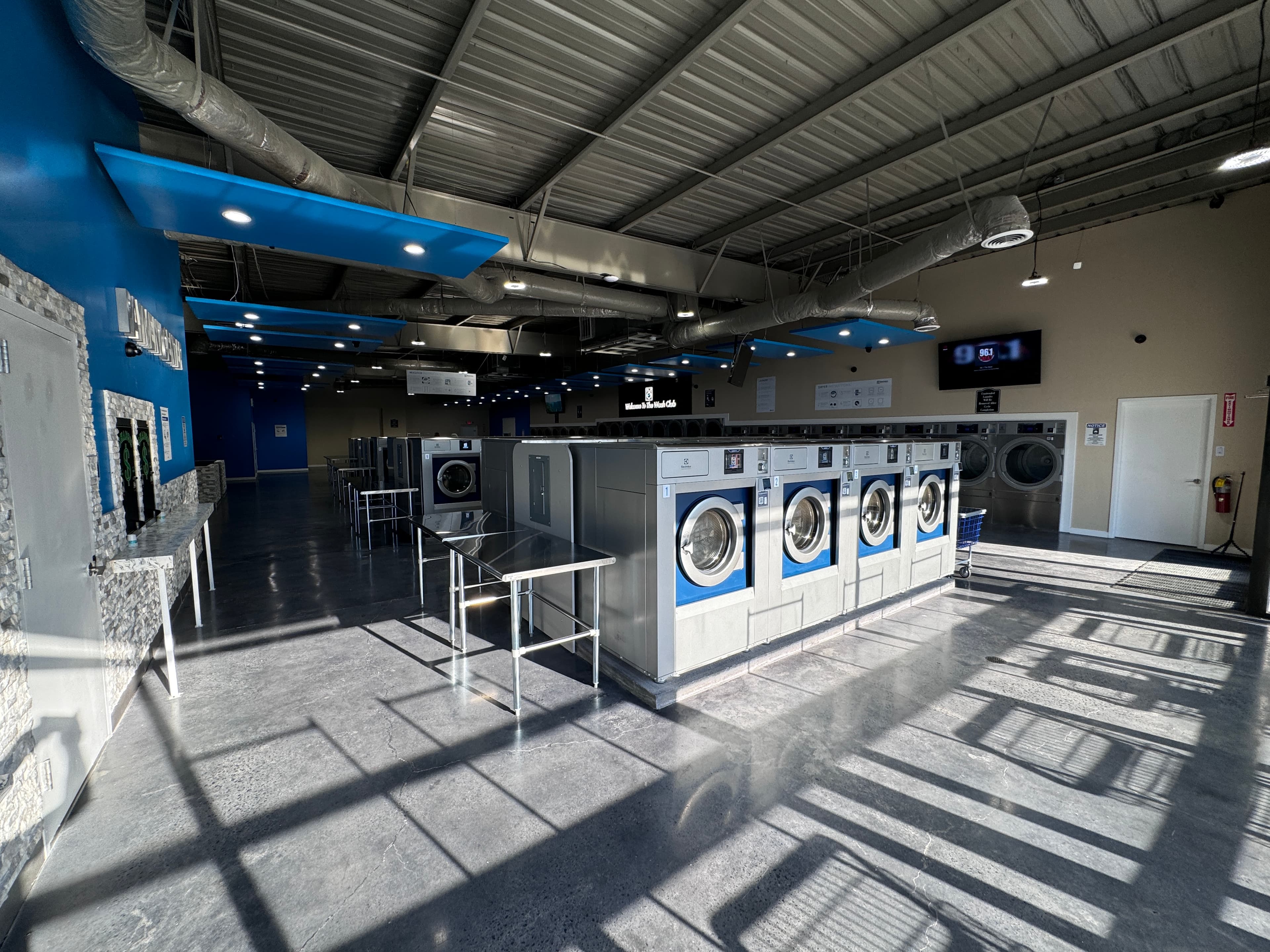 Fresh, professionally handled business laundry ready for pickup and delivery